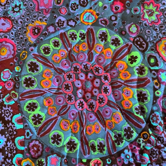 Handmade Appalachian Quilt Queen Size Reversible Boho - Picture 2 of 11